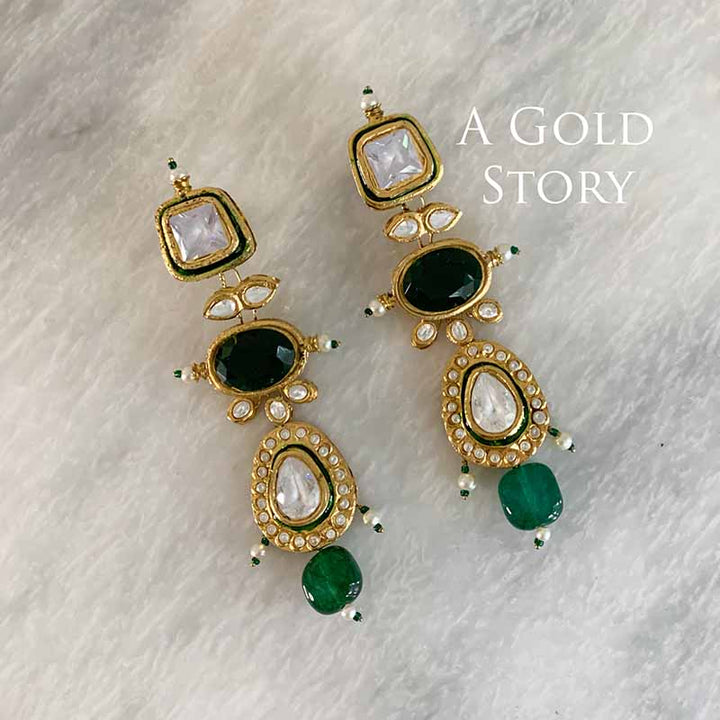 AZMIA KUNDAN POLKI NECKLACE SET