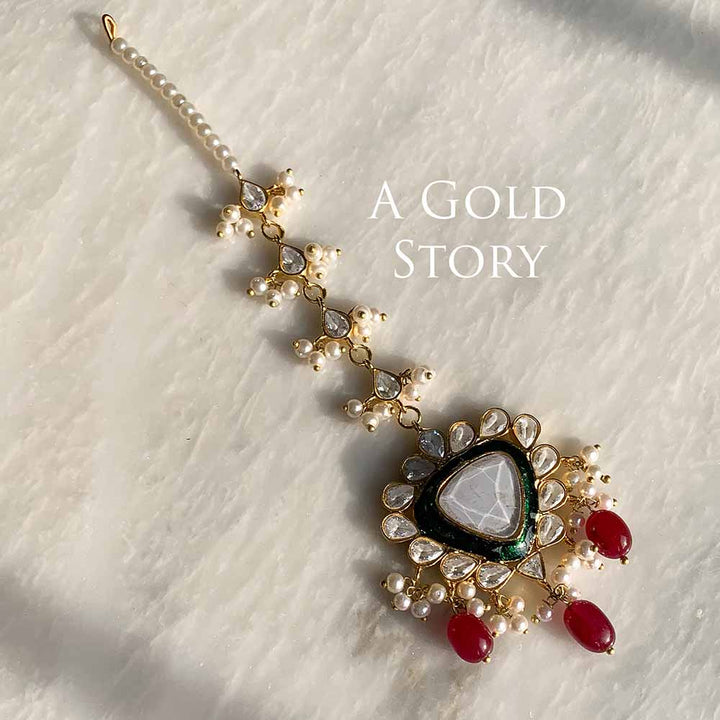 ABISHA KUNDAN POLKI BRIDAL SET