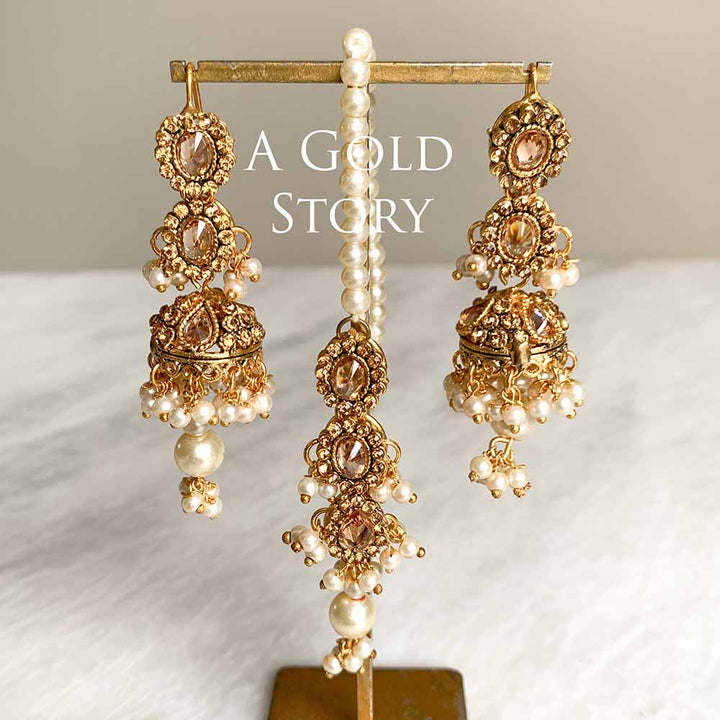 ARWA CHOKER SET CHAMPAGNE