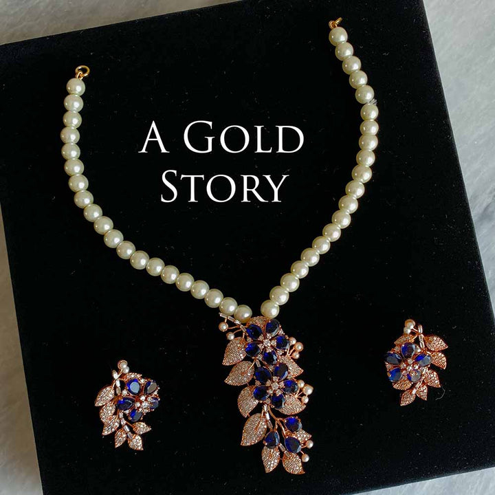 ARSHIN NECKLACE SET BLUE