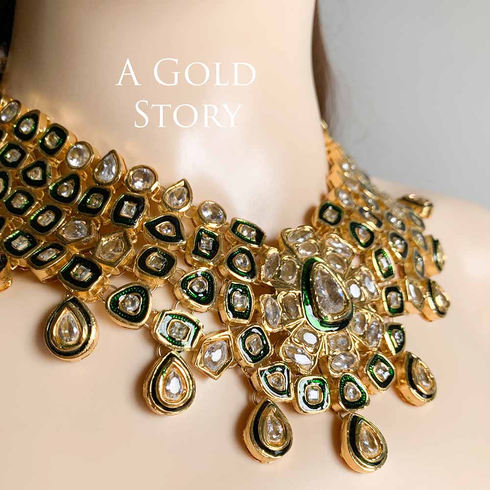 MALIKA JAHAN KUNDAN POLKI BRIDAL SET