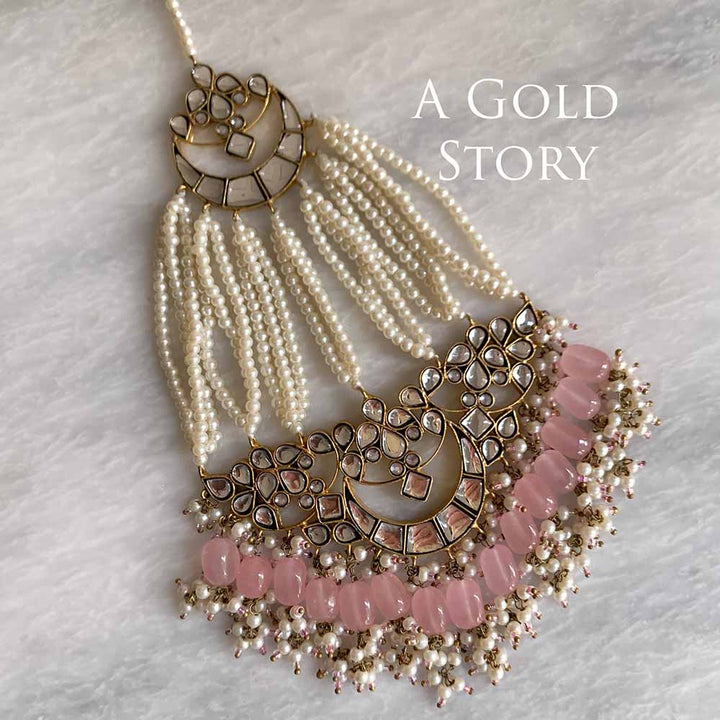 HAJRA BRIDAL KUNDAN SET PINK