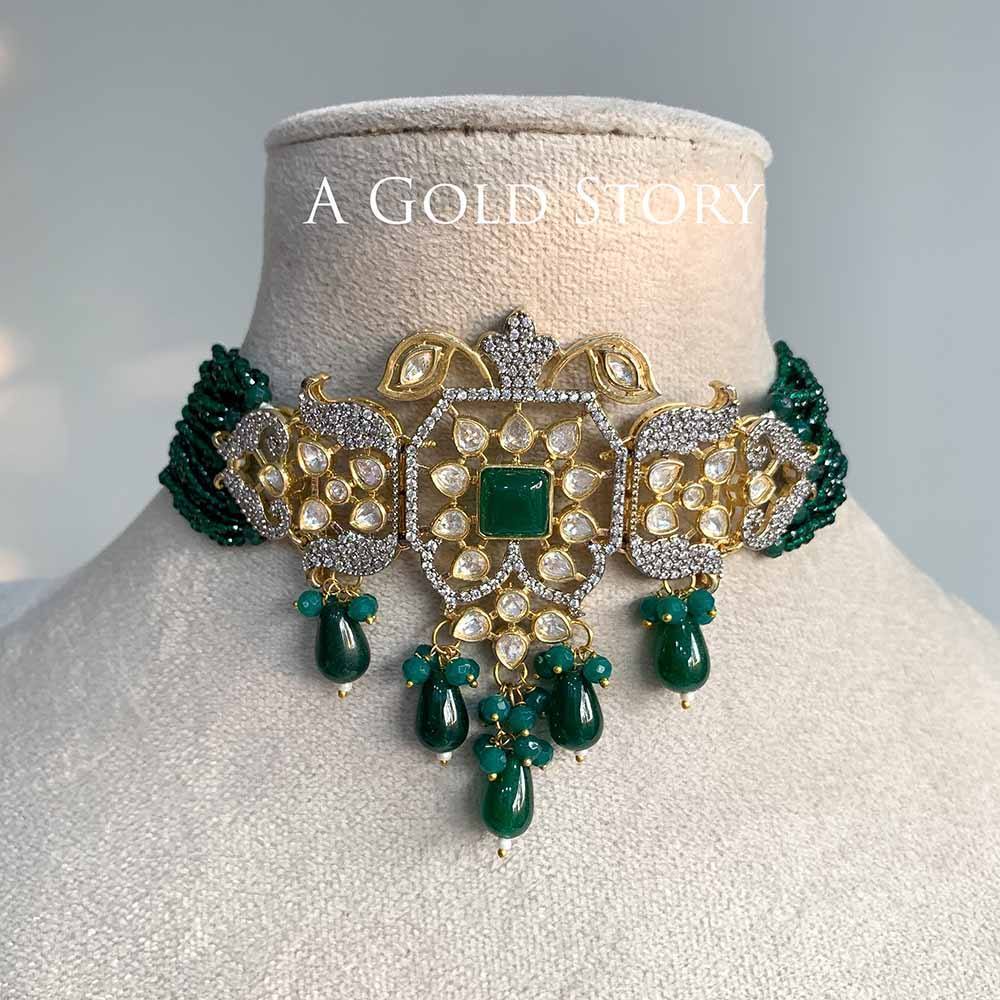 SAWATI CHOKER SET GREEN
