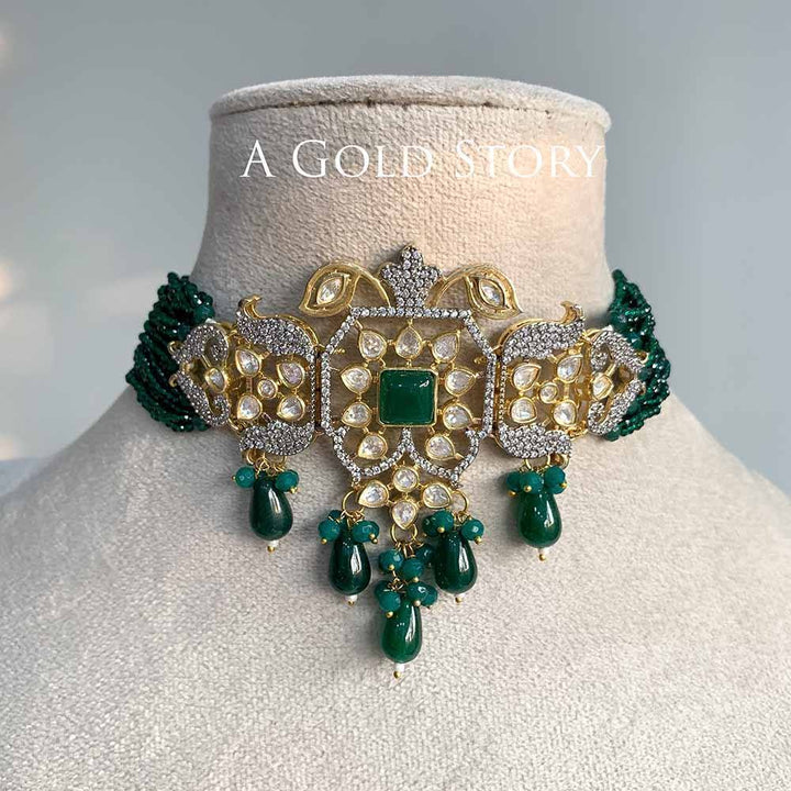 SAWATI CHOKER SET GREEN