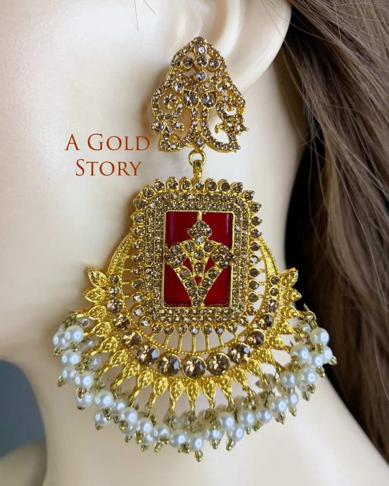 FRIDA EARRINGS AND TIKKA CHAMPAGNE