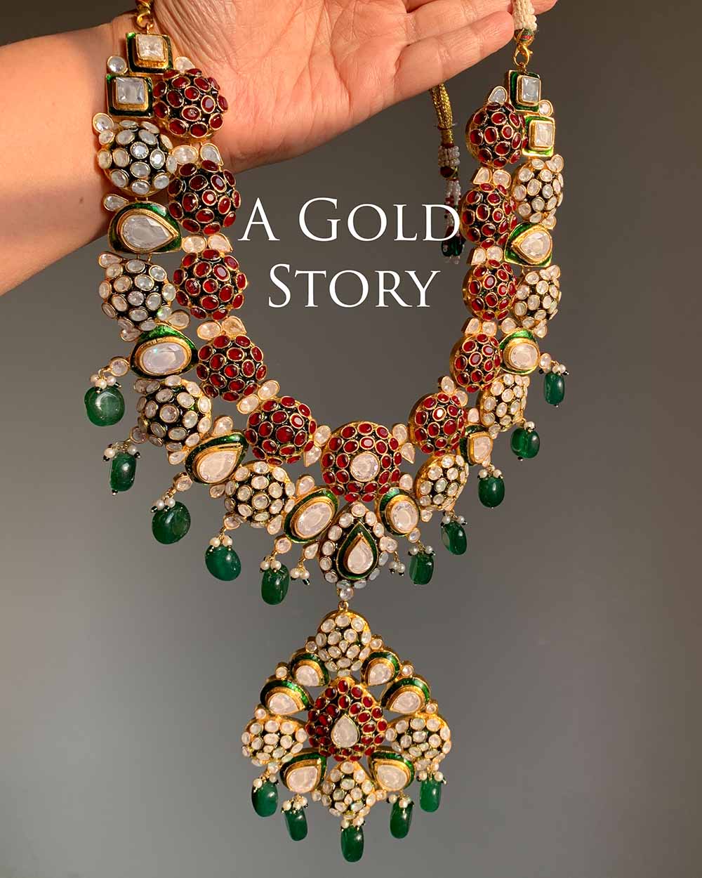 MAHA RANI KUNDAN POLKI MAALA BRIDAL SET