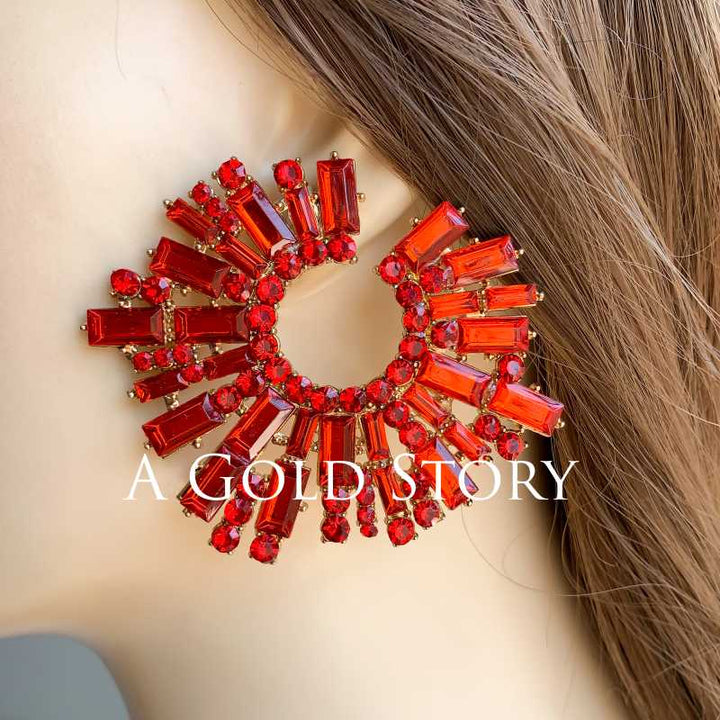 KIARA EARRINGS RED