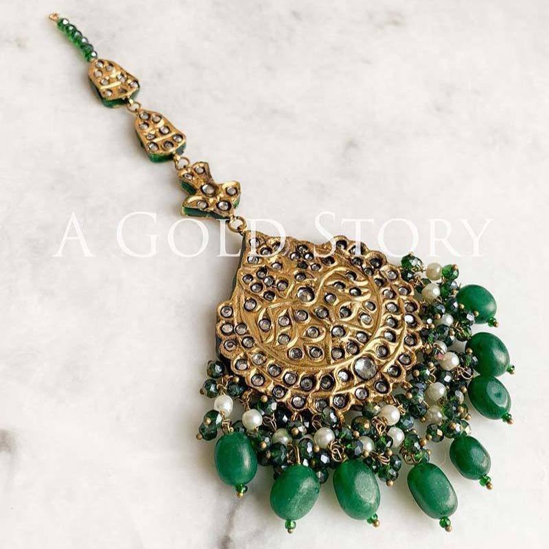 MEHREEN TIKKA BOTTLE GREEN - A GOLD STORY