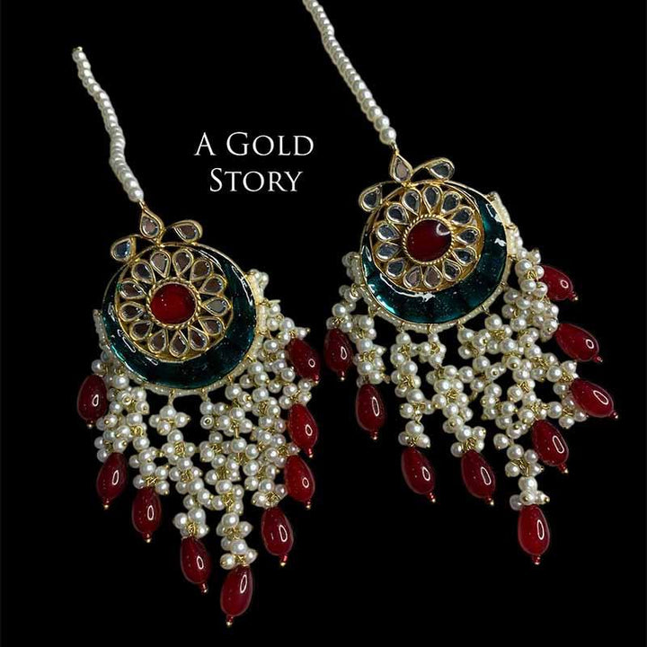 AMIRA EARRINGS RED/MAROON