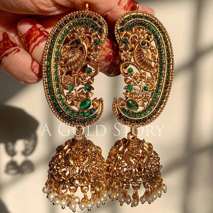 TAMANNA EARCUFF JHUMKAY GREEN