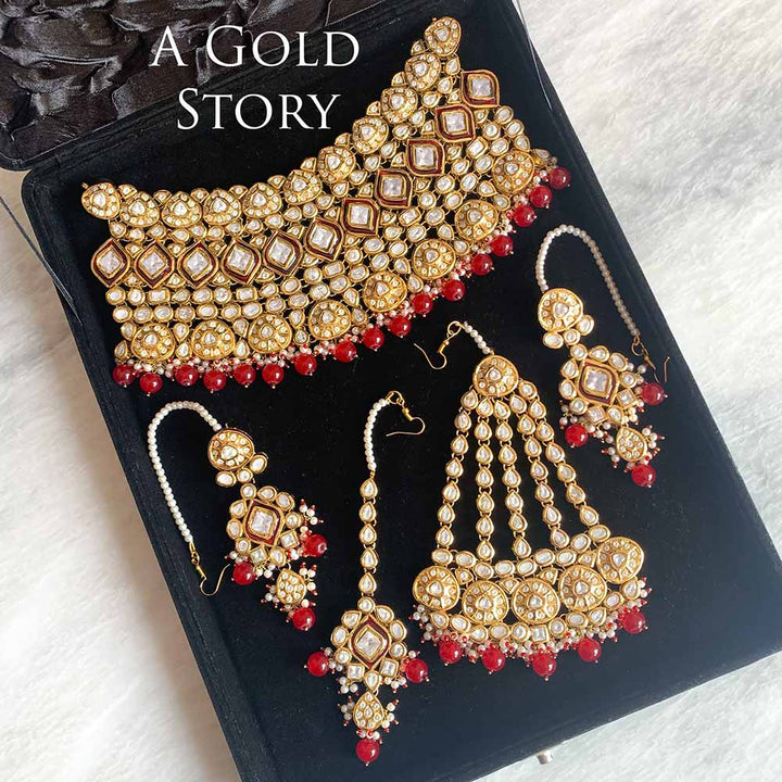 ALISHBA BRIDAL POLKI KUNDAN SET