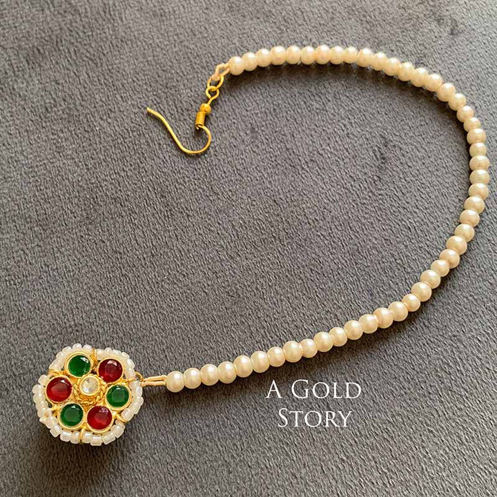 MAYA KUNDAN NOSERING MULTICOLOR