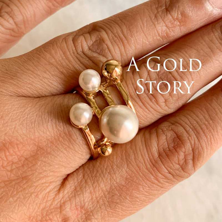 OLIVIA PEARL RING & BRACELTE SET