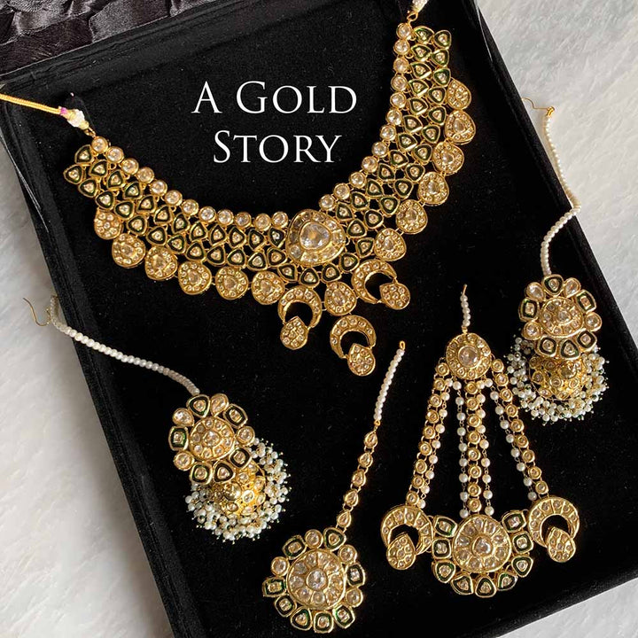 EYANA KUNDAN POLKI BRIDAL SET