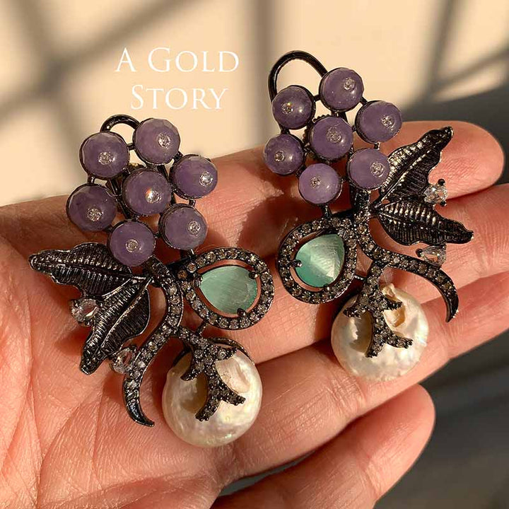 ISABELLA EARRINGS LILAC