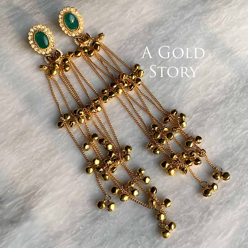 ZAINAB EARRINGS GREEN