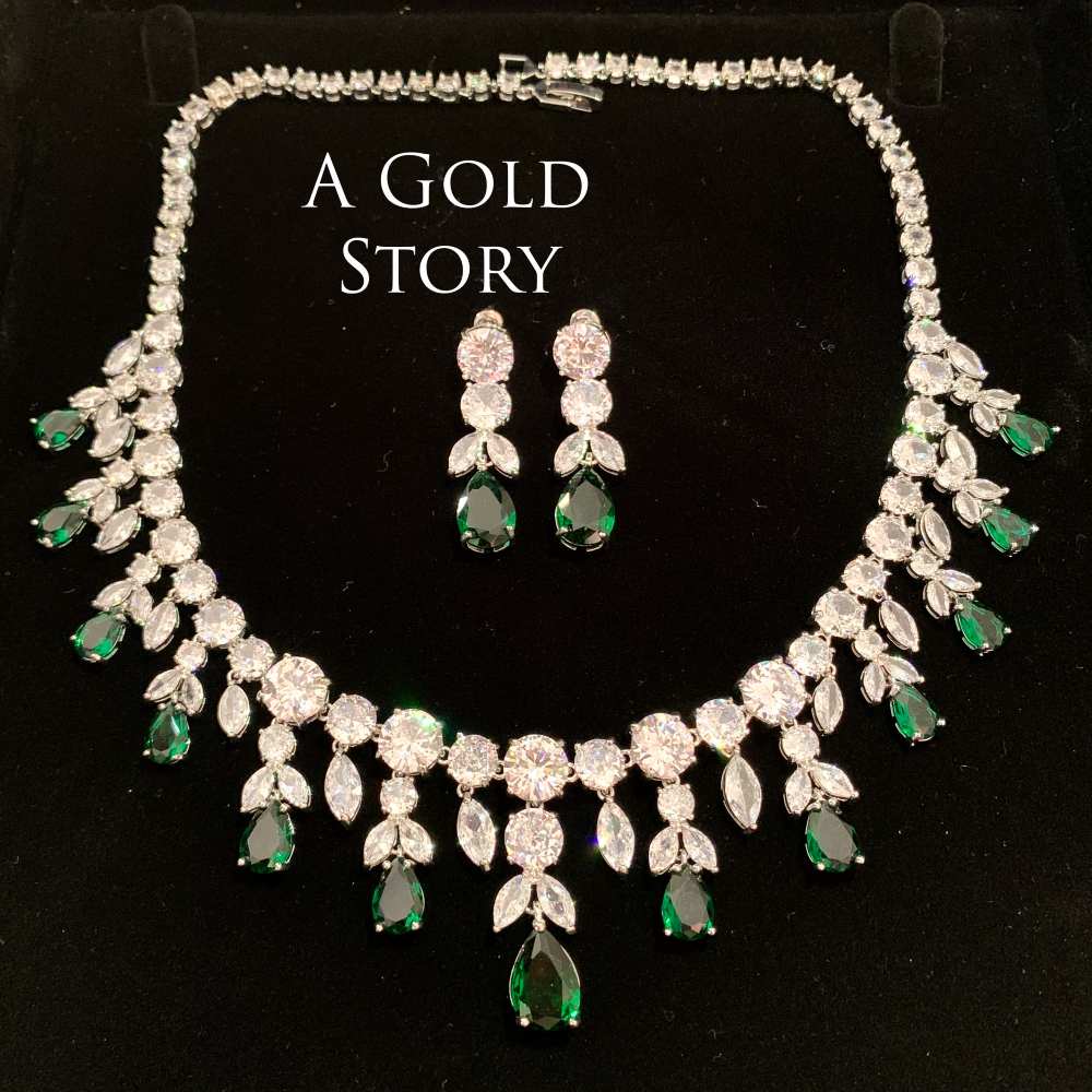 VICTORIA SET EMERALD GREEN