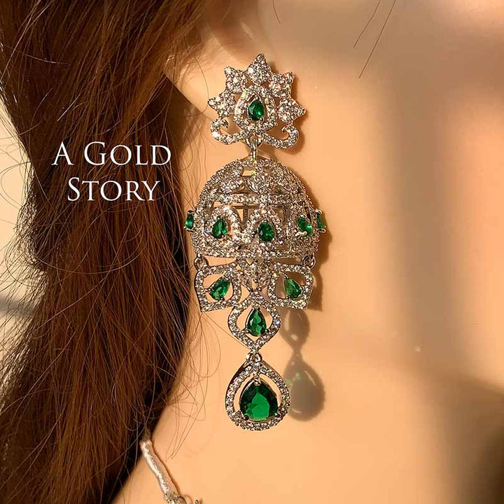 SANAZ NECKLACE SET GREEN