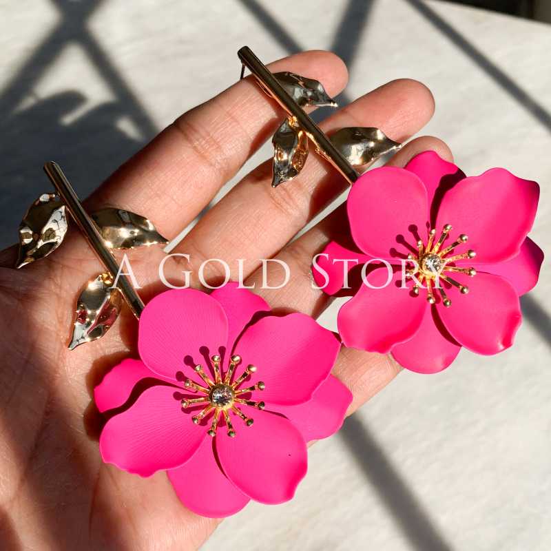 OLIVIA EARRINGS PINK