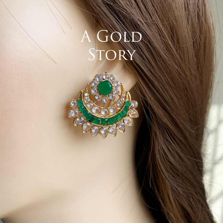 NABIHA EARRINGS GREEN
