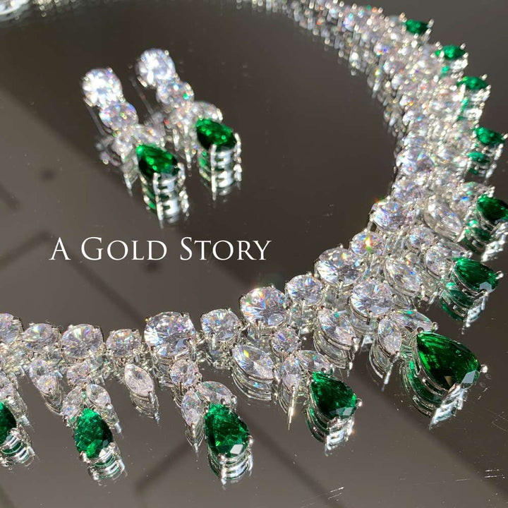 VICTORIA SET EMERALD GREEN