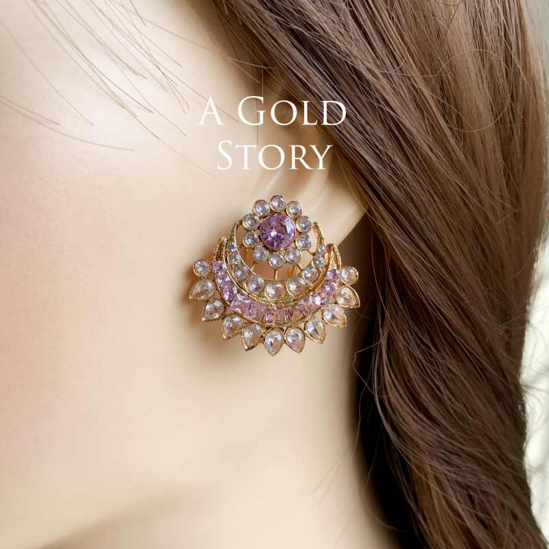 NABIHA EARRINGS LILAC