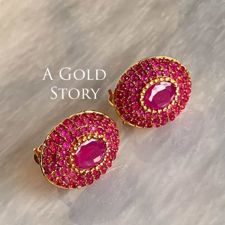 AFRA PENDANT SET RUBY