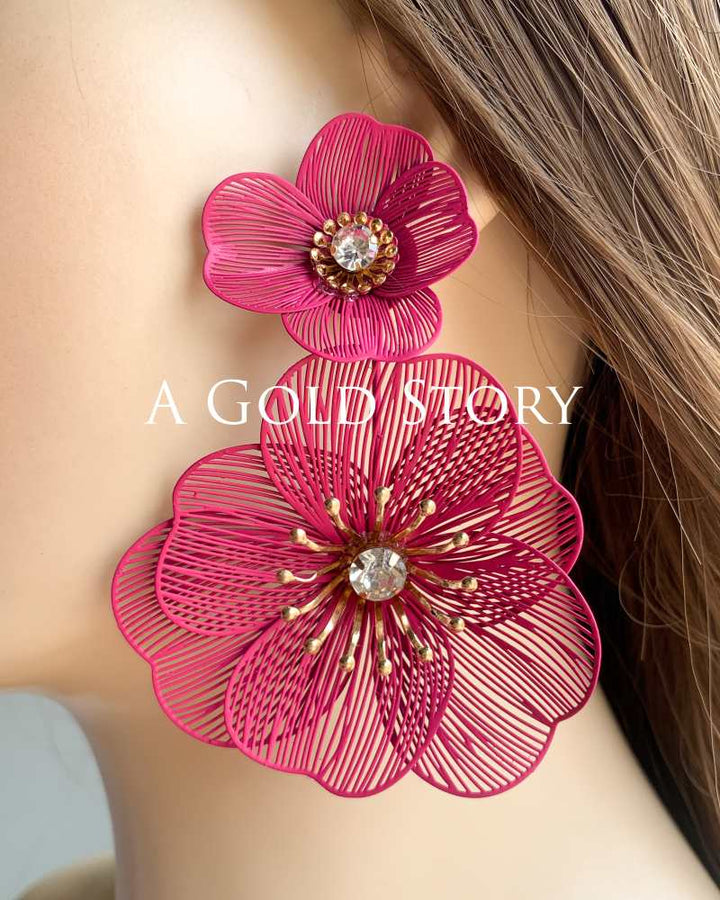 AMELIA EARRINGS PINK