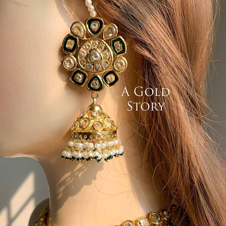 EYANA KUNDAN POLKI BRIDAL SET