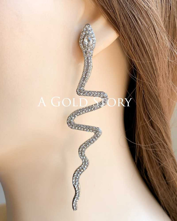 MEDUSA EARRINGS SILVER