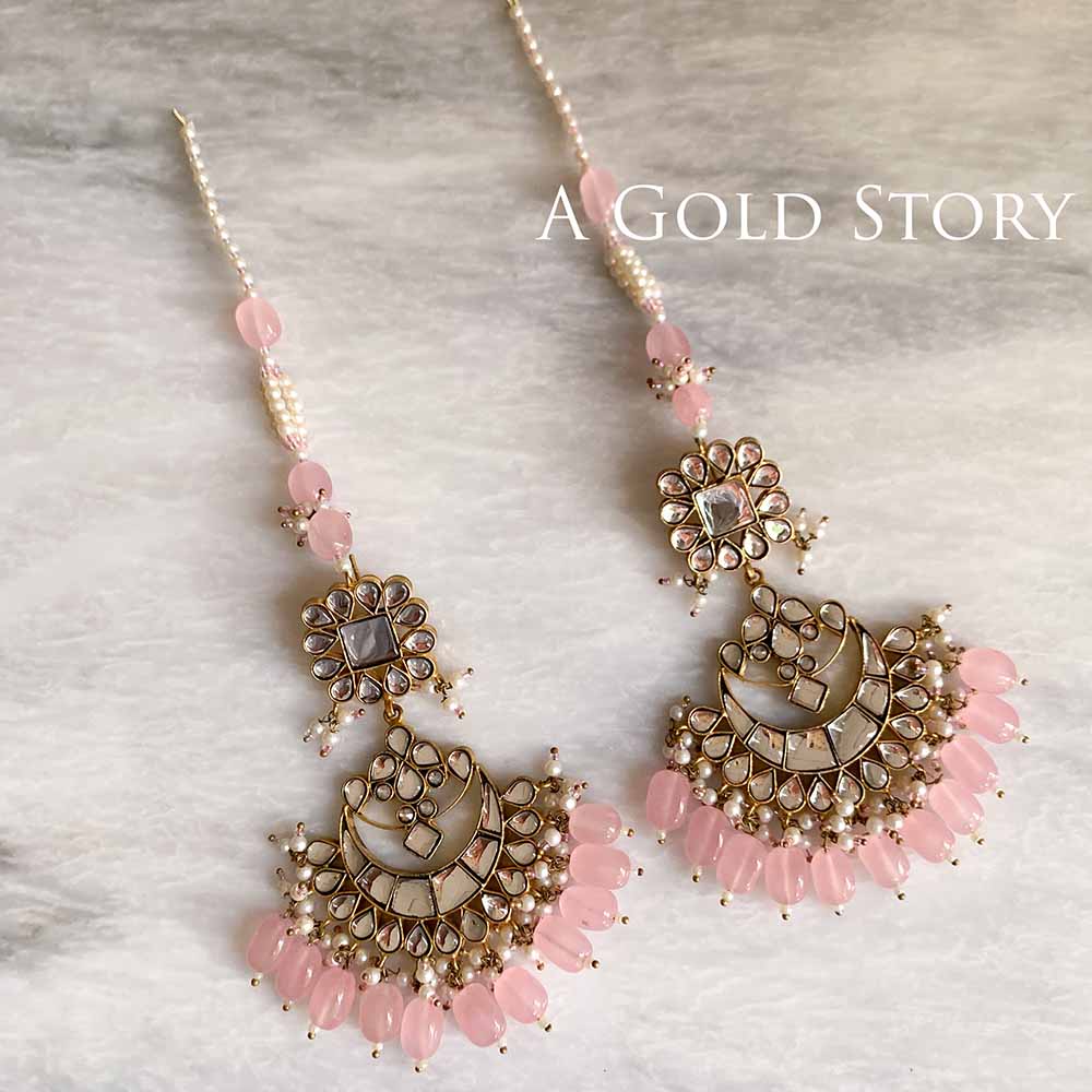 HAJRA BRIDAL KUNDAN SET PINK