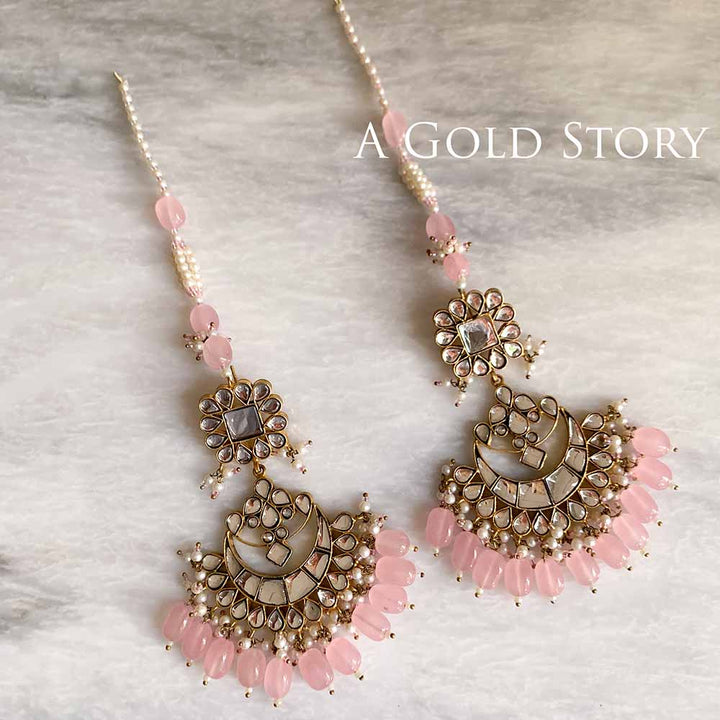 HAJRA BRIDAL KUNDAN SET PINK