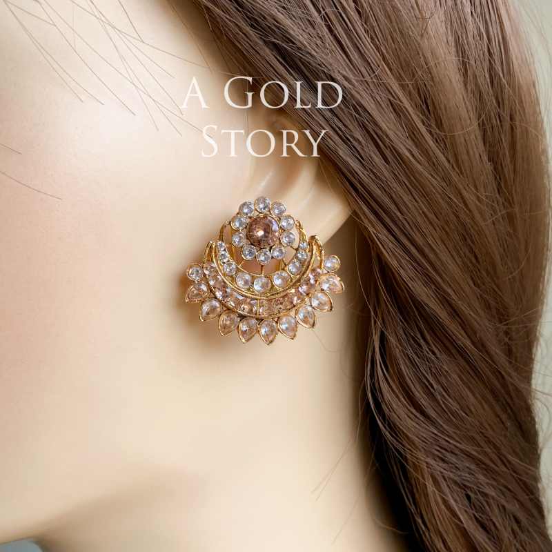 NABIHA EARRINGS CHAMPAGNE