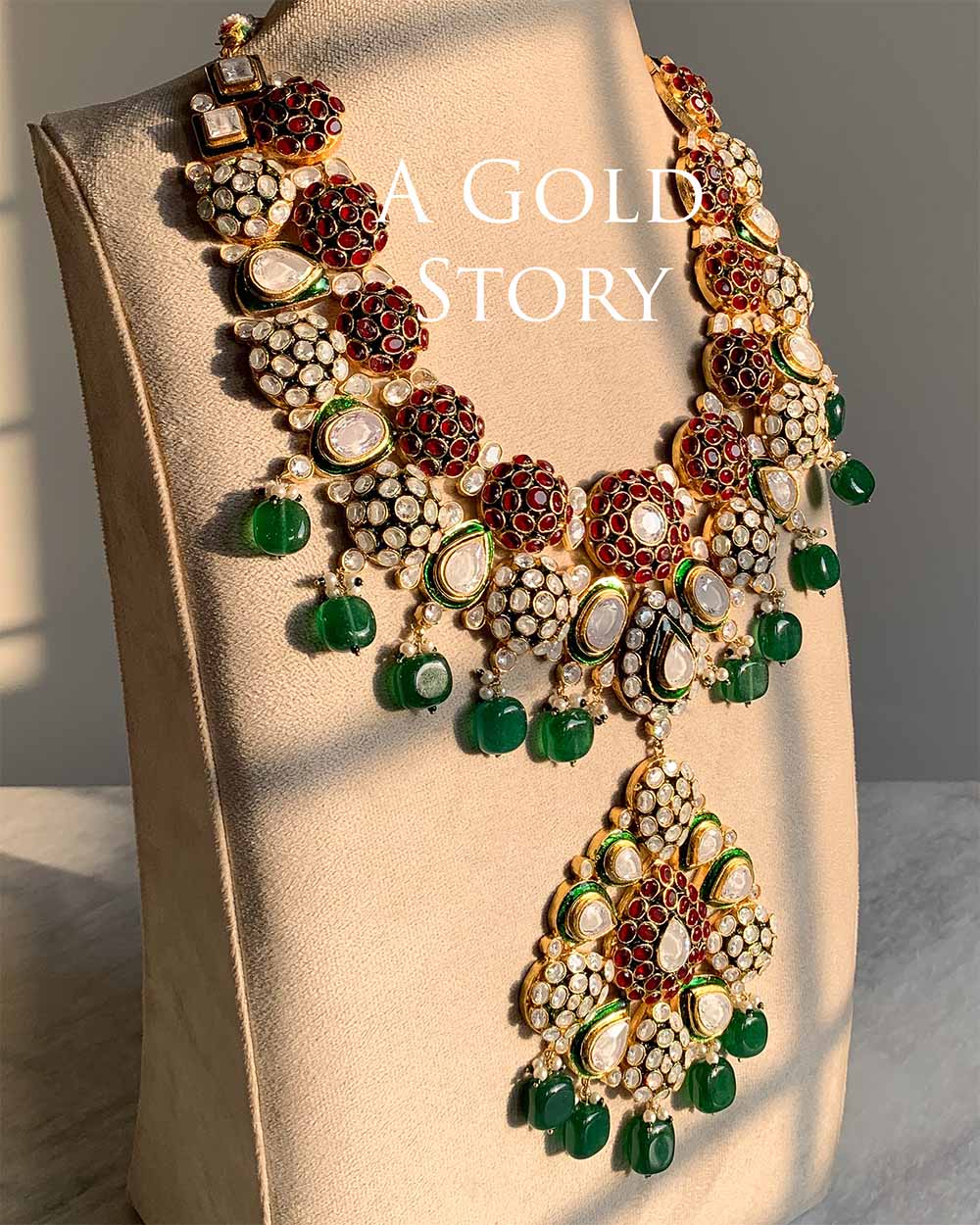 MAHA RANI KUNDAN POLKI MAALA BRIDAL SET