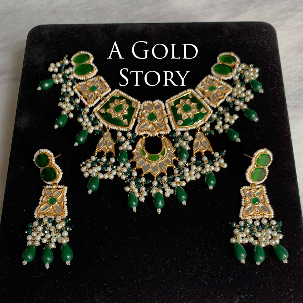 GANEN KUNDAN NECKLACE SET