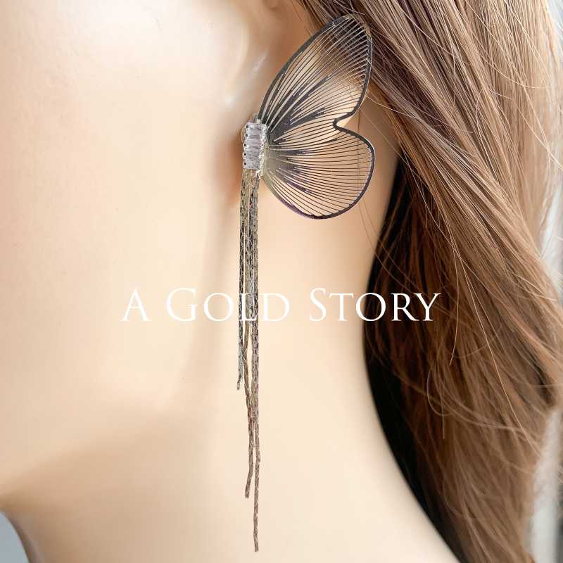 BUTTERFLY EARRINGS SILVER
