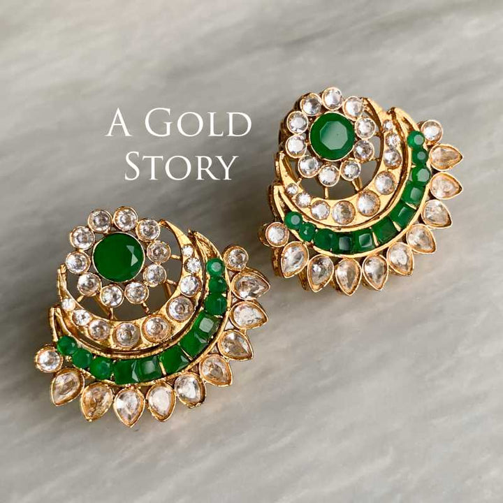 NABIHA EARRINGS GREEN