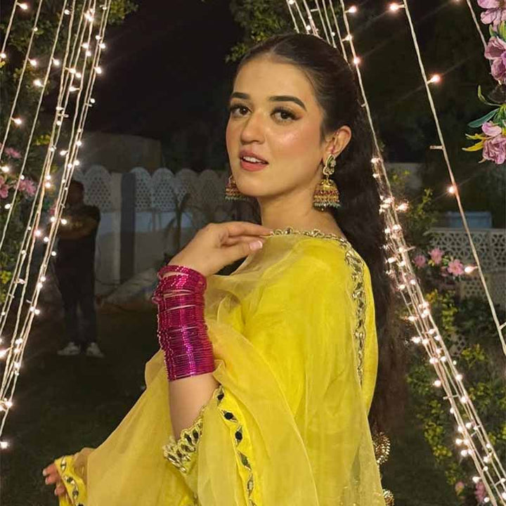 NEHA BANGLES HOT PINK