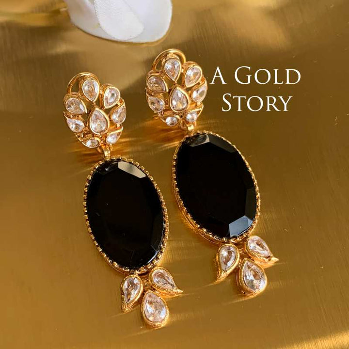 ABRISHAM EARRINGS BLACK
