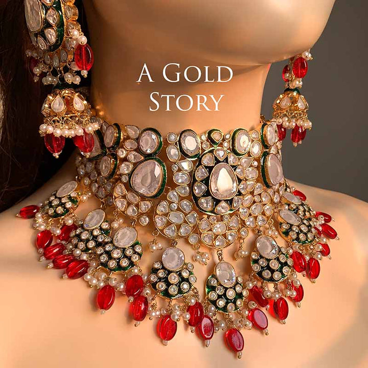 AAFIRA KUNDAN POLKI BRIDAL SET