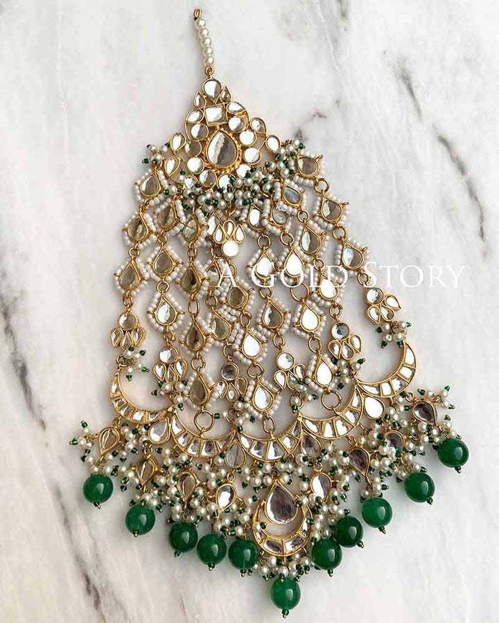 OVERSIZED KUNDAN JHOOMAR - A GOLD STORY