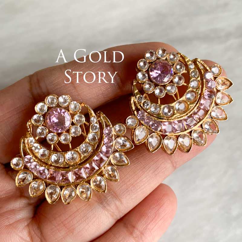 NABIHA EARRINGS LILAC