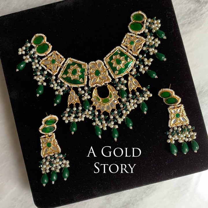 GANEN KUNDAN NECKLACE SET