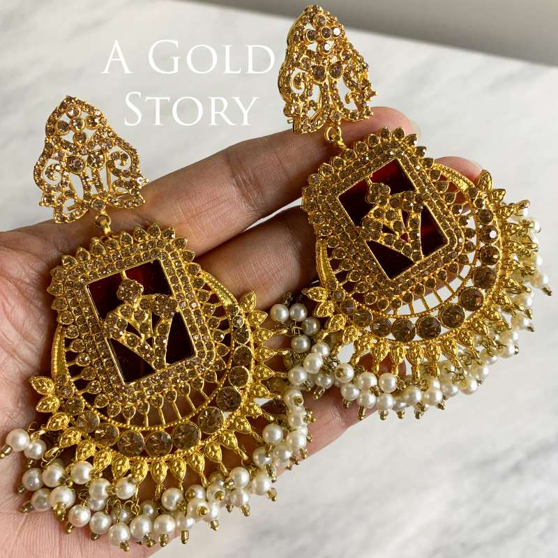 FRIDA EARRINGS AND TIKKA CHAMPAGNE