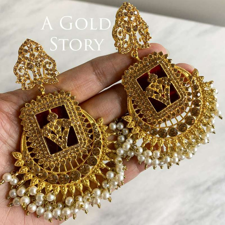 FRIDA EARRINGS AND TIKKA CHAMPAGNE