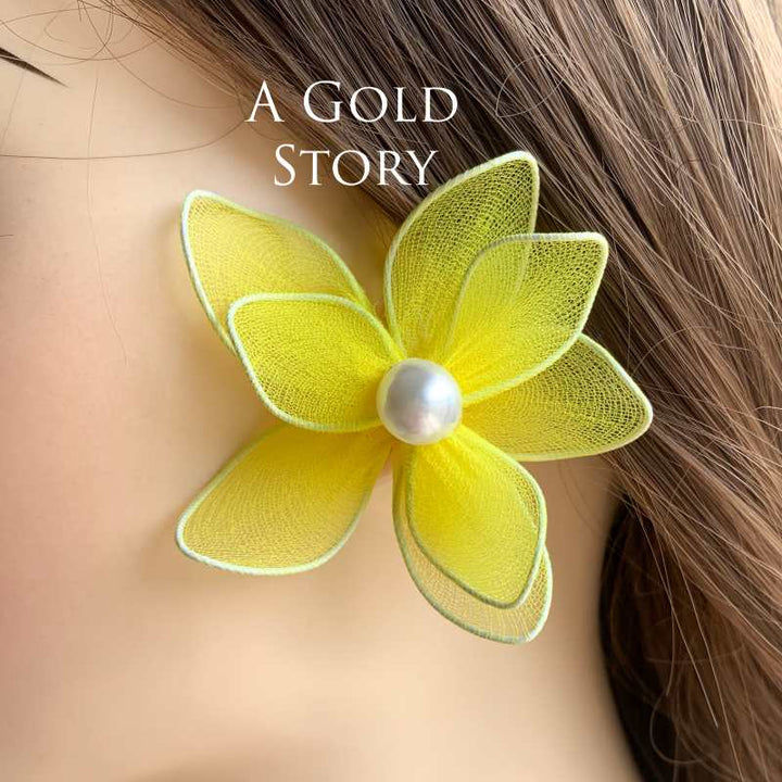 VIOLET EARRINGS YELLOW
