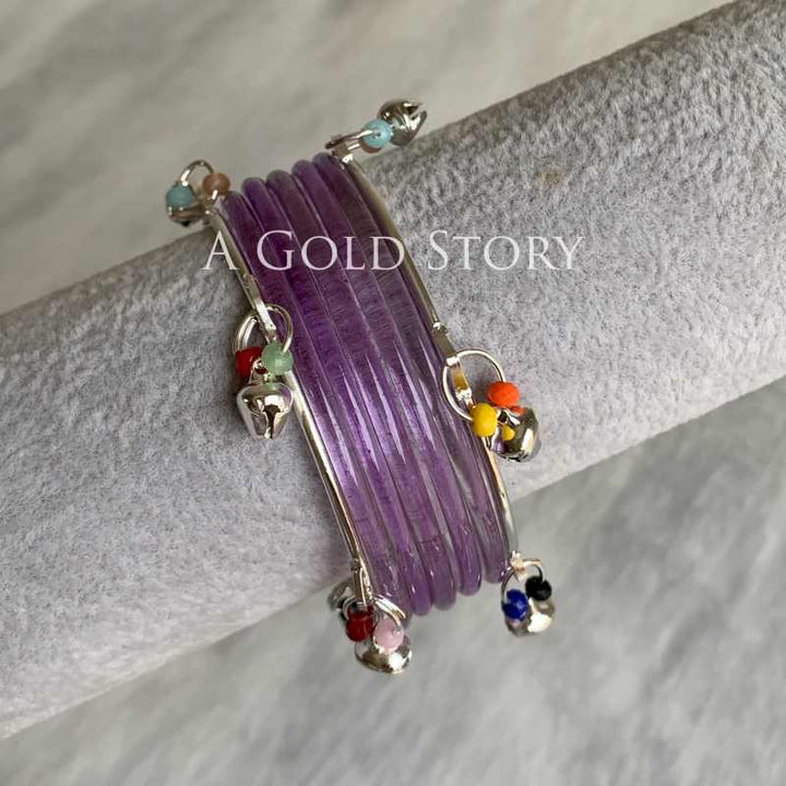 ALEENA BANGLES SET LILAC