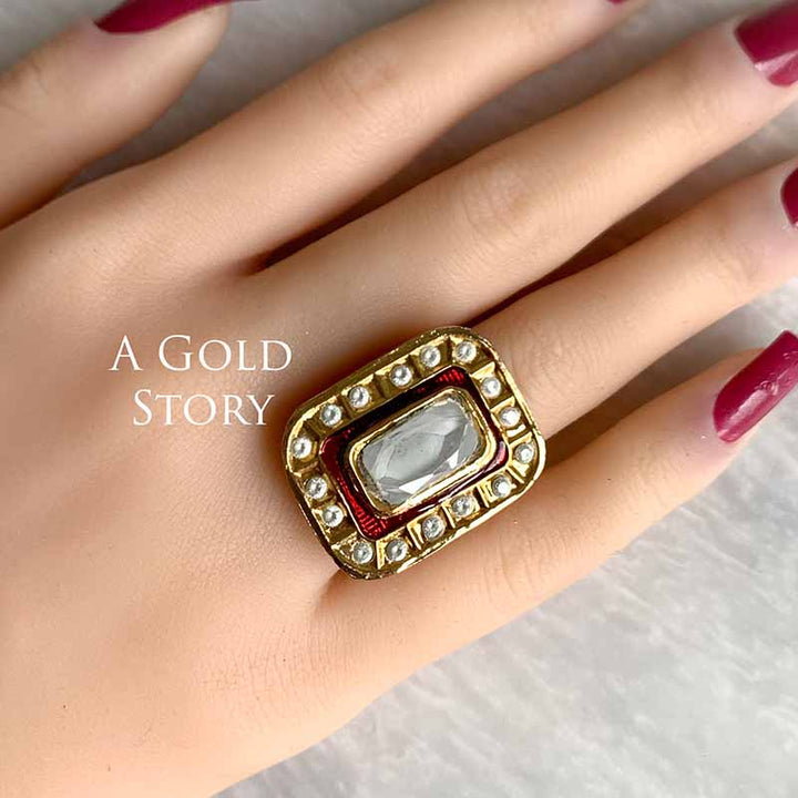 NURTAJ RING RED/ MAROON