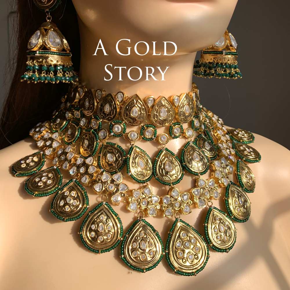 ABQURAH KUNDAN POLKI BRIDAL SET