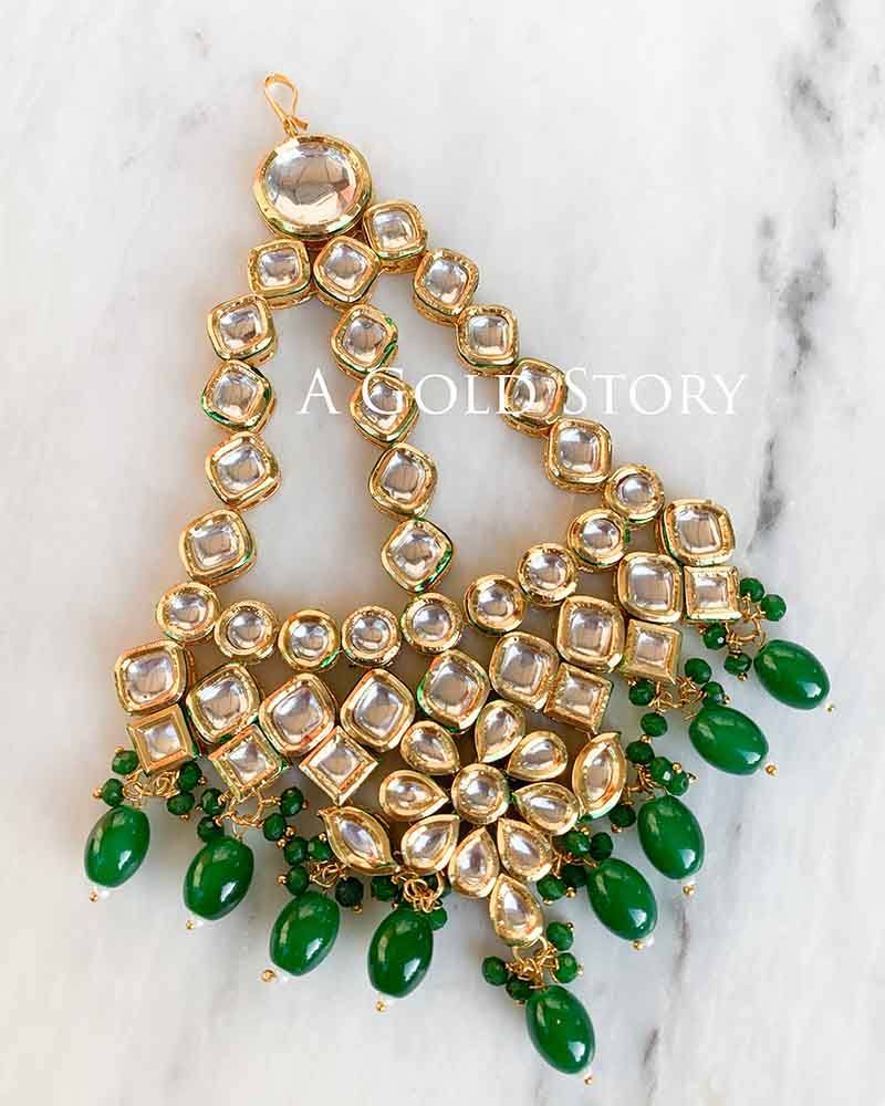 KUNDAN JHOOMAR GREEN - A GOLD STORY